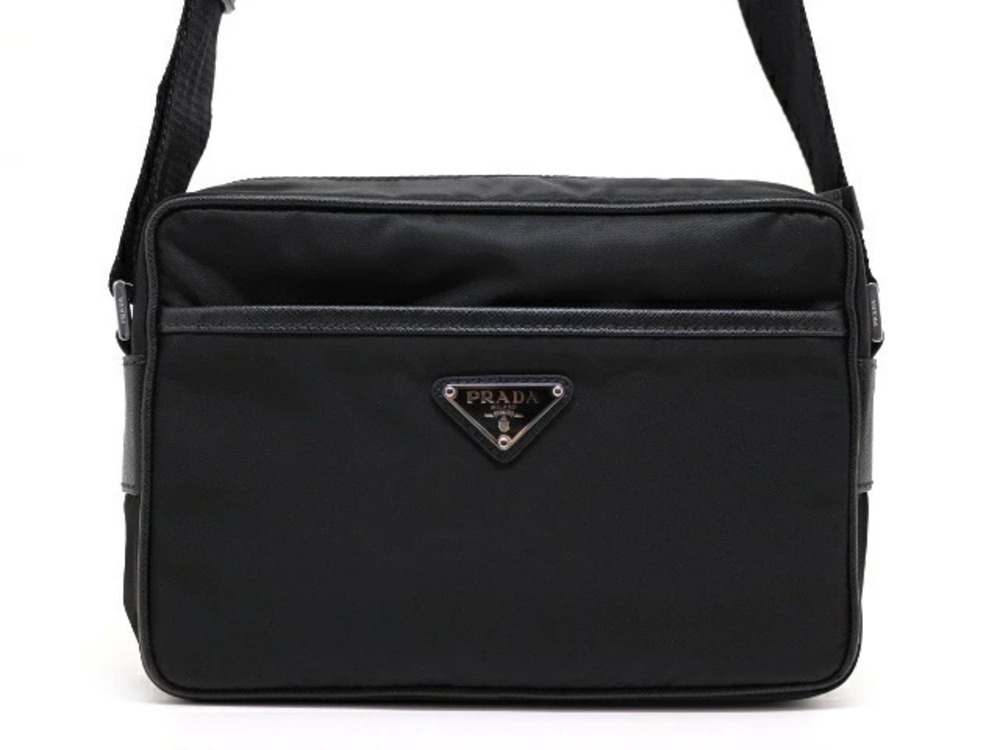Prada Bag Shoulder Black Saffiano